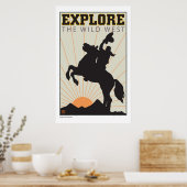 Poster VOYAGE-Texas-Wild West (Cuisine)