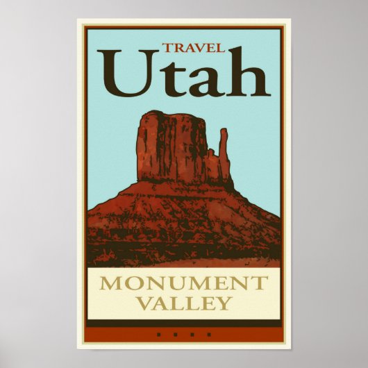 Poster Voyage Utah (Devant)