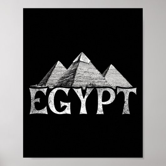 Poster Voyage vacances Egypte Pyramides (Devant)