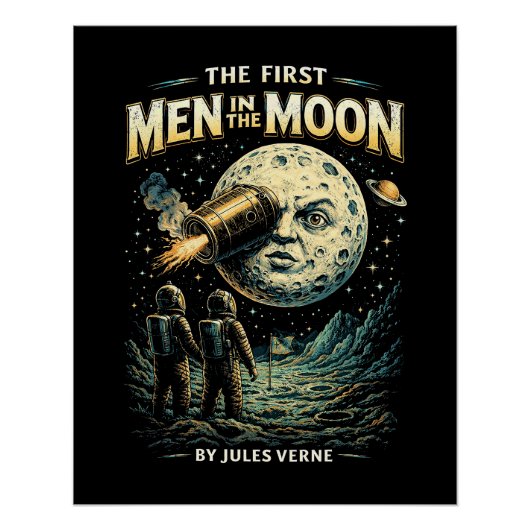 Poster Voyage vers la Lune (Devant)