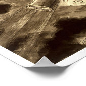 Poster Voyage vers la Lune 1902 illustration (Coin)