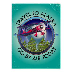Poster Voyage vers l'Alaska