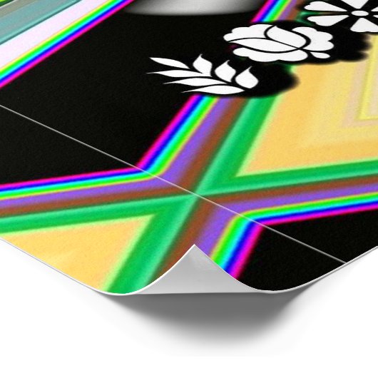 Poster Voyage vers l'espace (vaisseau spatial alien) (Coin)