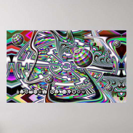 Poster Voyage vers l'espace (vaisseau spatial alien) (Devant)