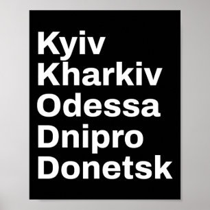 Poster Voyage Villes et villages d'Ukraine