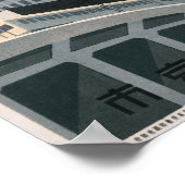 Poster Voyage vintage à Tokyo (Coin)