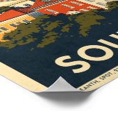 Poster Voyage vintage au Cap (Coin)