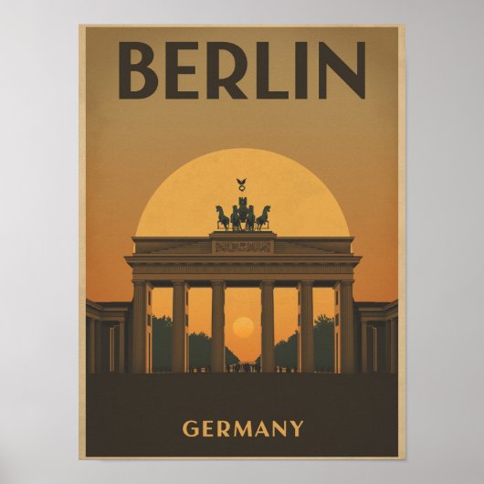 Poster Voyage vintage Berlin (Devant)