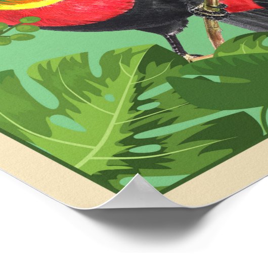 Poster Voyage vintage Brésil (Coin)