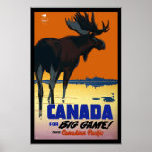 Poster Voyage Vintage Canada (Devant)