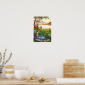 Poster Voyage vintage Como Lake Italie (Cuisine)