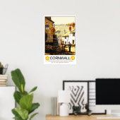 Poster Voyage vintage, Cornouailles (Bureau à domicile)
