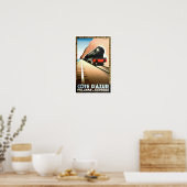 Poster Voyage vintage Côte d'Azur France (Cuisine)