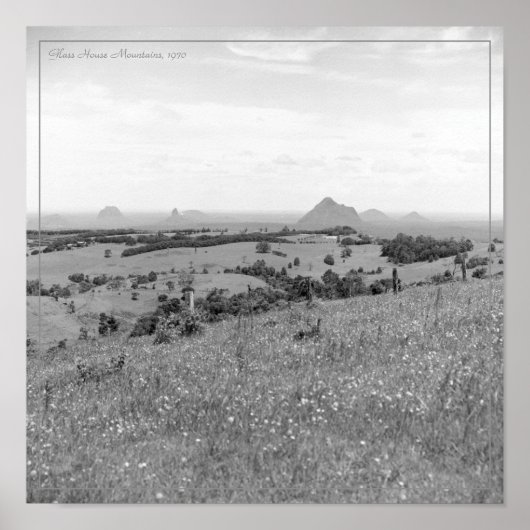 Poster Voyage vintage en Australie les années 70 (Devant)