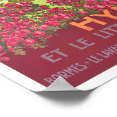 Poster Voyage vintage Hyères France (Coin)