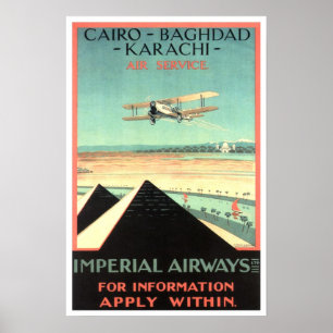 Poster Voyage Vintage, Imperial Airways