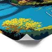 Poster Voyage vintage Lehigh Valley Pennsylvania USA (Coin)