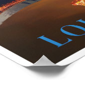 Poster Voyage vintage Lourdes France (Coin)