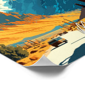 Poster Voyage vintage Mount Whitney California (Coin)