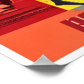 Poster Voyage vintage Pompéi Italie (Coin)