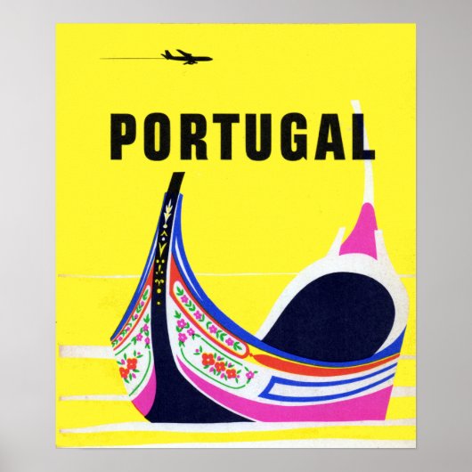 Poster Voyage vintage Portugal (Devant)