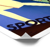 Poster Voyage vintage Vichy France (Coin)