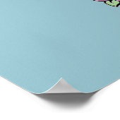 Poster Voyage Voyage Kangaroo Blue Cartoonish (Coin)