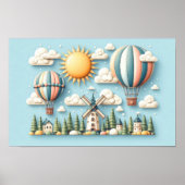 Poster Voyage Whimsical Sky (Devant)