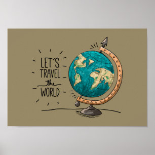 Poster Voyageons l'affiche du monde