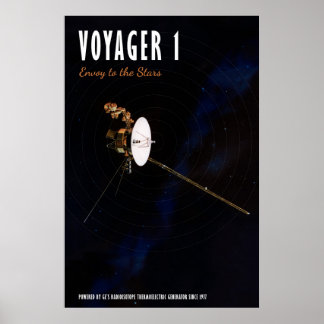 Poster Voyager 1 - Envoyé aux étoiles