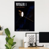 Poster Voyager 1 - Envoyé aux étoiles (Bureau à domicile)