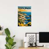 Poster Voyager Costa Brava Espagne (Bureau à domicile)