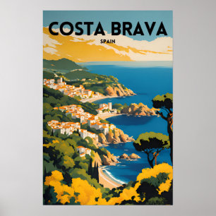 Poster Voyager Costa Brava Espagne