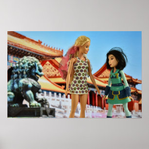 Poster Voyager dans le monde. Chine