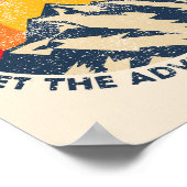 Poster voyager dans le monde laisser l'aventure commencer (Coin)