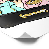 Poster Voyager de Mlle à Mme Fête des mariées Favor (Coin)