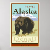 Poster Voyager en Alaska (Devant)