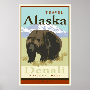 Poster Voyager en Alaska
