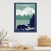 Poster Voyager en Alaska (Cuisine)