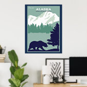 Poster Voyager en Alaska (Bureau à domicile)