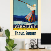 Poster Voyager en Suède (Bureau à domicile)