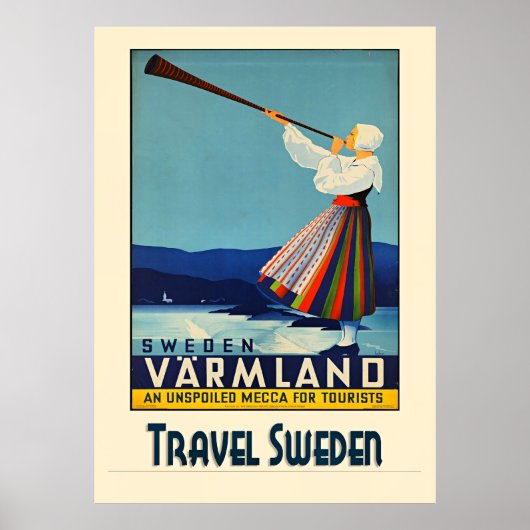 Poster Voyager en Suède (Devant)