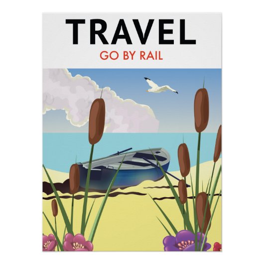 Poster Voyager en train (Devant)