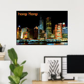 Poster Voyager Hong Kong (Bureau à domicile)
