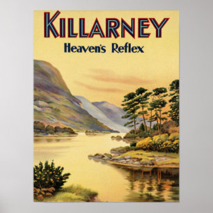 Poster Voyager Killarney Irlande par les chemins de fer V