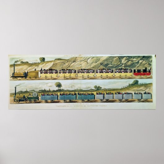 Poster Voyager sur la Liverpool et Manchester (Devant)