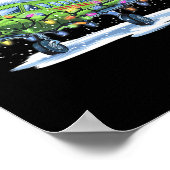 Poster Voyages d'arbre de Noël Joyeux Noël Xma (Coin)