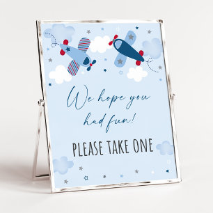 Poster Voyages d'avion Symbole d'anniversaire Favoriser