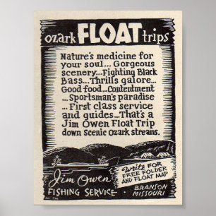 Poster Voyages de flotteur de JIM Owen