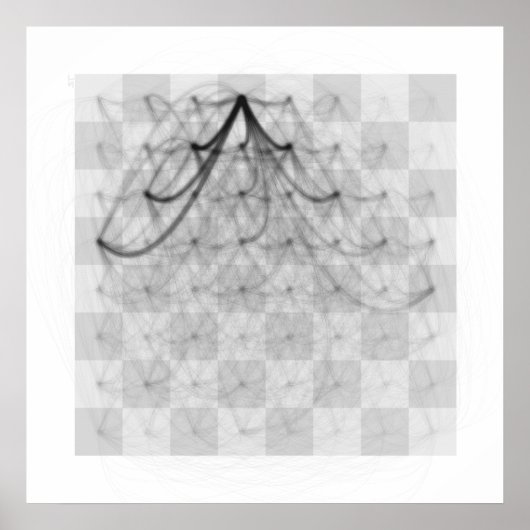 Poster Voyages de pièces d'échecs (Reine noire) (Devant)